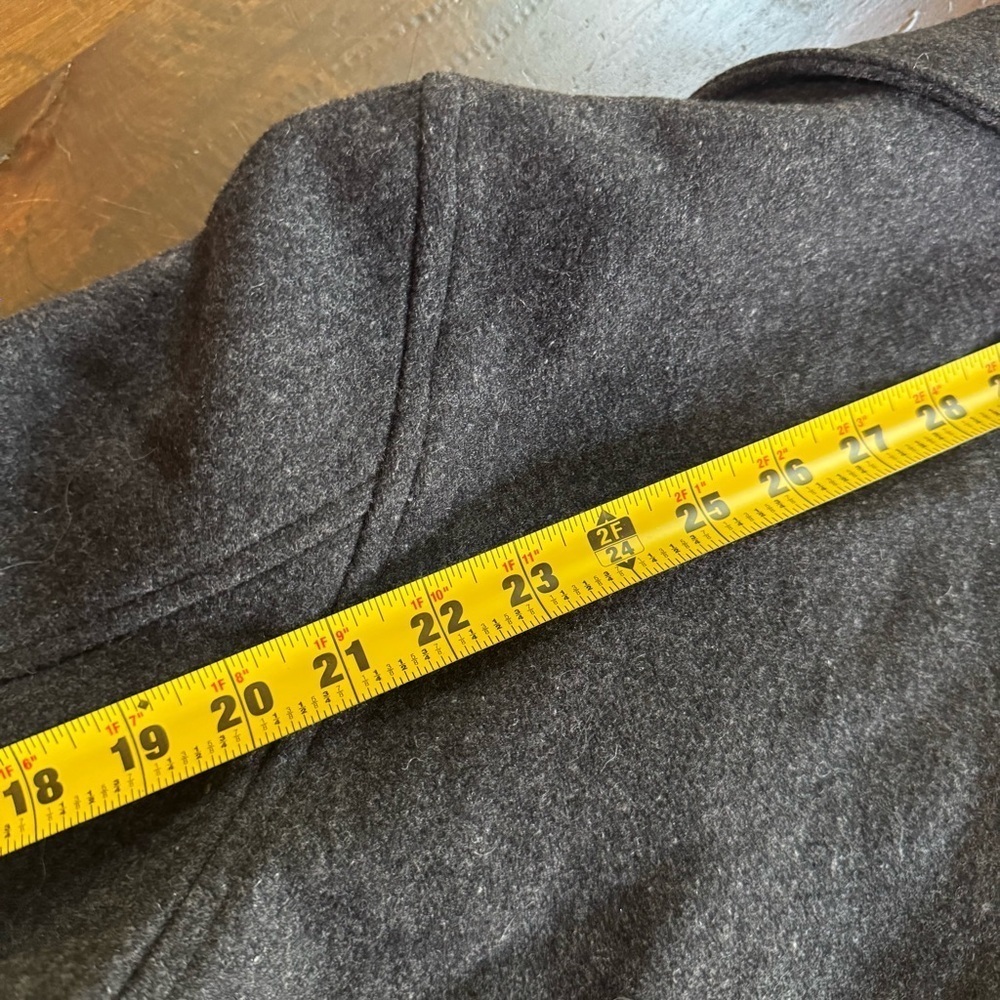 Gray Wool Blend AMERICAN EAGLE OUTFITTERS Button Jacket Multiple Pockets Large - Picture 14 of 14